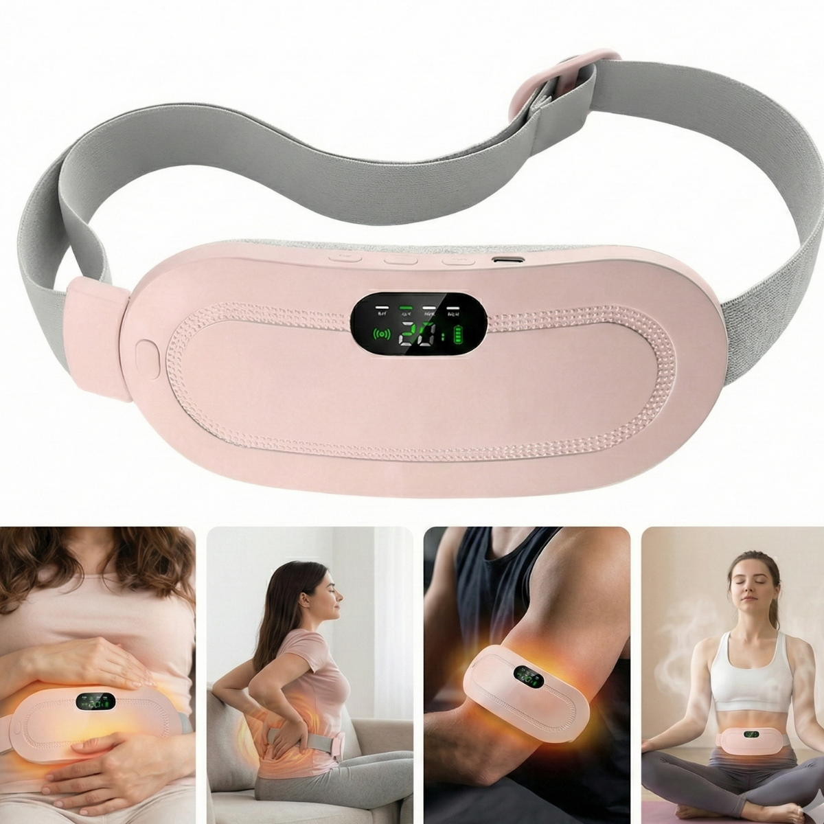 Cinturon Menstrual Masajeador Vientre